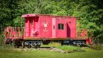 Unknown Caboose. I could not see any reporting marks or numbers